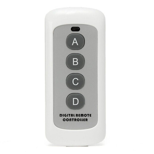 Télécommande RF Sans Fil 433 MHz Télécommande Blanche à 4 Boutons EV1527 Code D'Apprentissage Télécommande Sans Fil 1