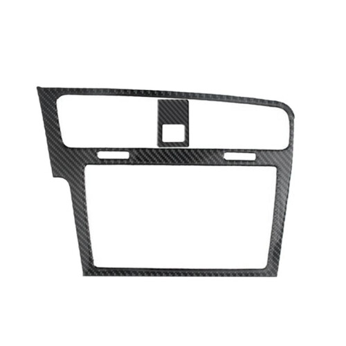 GPS Navigation Panel Cover Trim Kolfiber Dekorationsram för  MK7 2014-2019