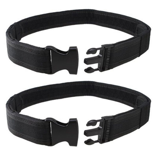 2X  Security Combat Gear Black Utility Nylon Duty Belt