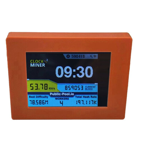 Nerdminer V2 Miner 56KH/S 2,8 Polegadas LCD Display BTC Loteria Minerador Bitcoin Solo Miner Nerd Miner Marrom 2
