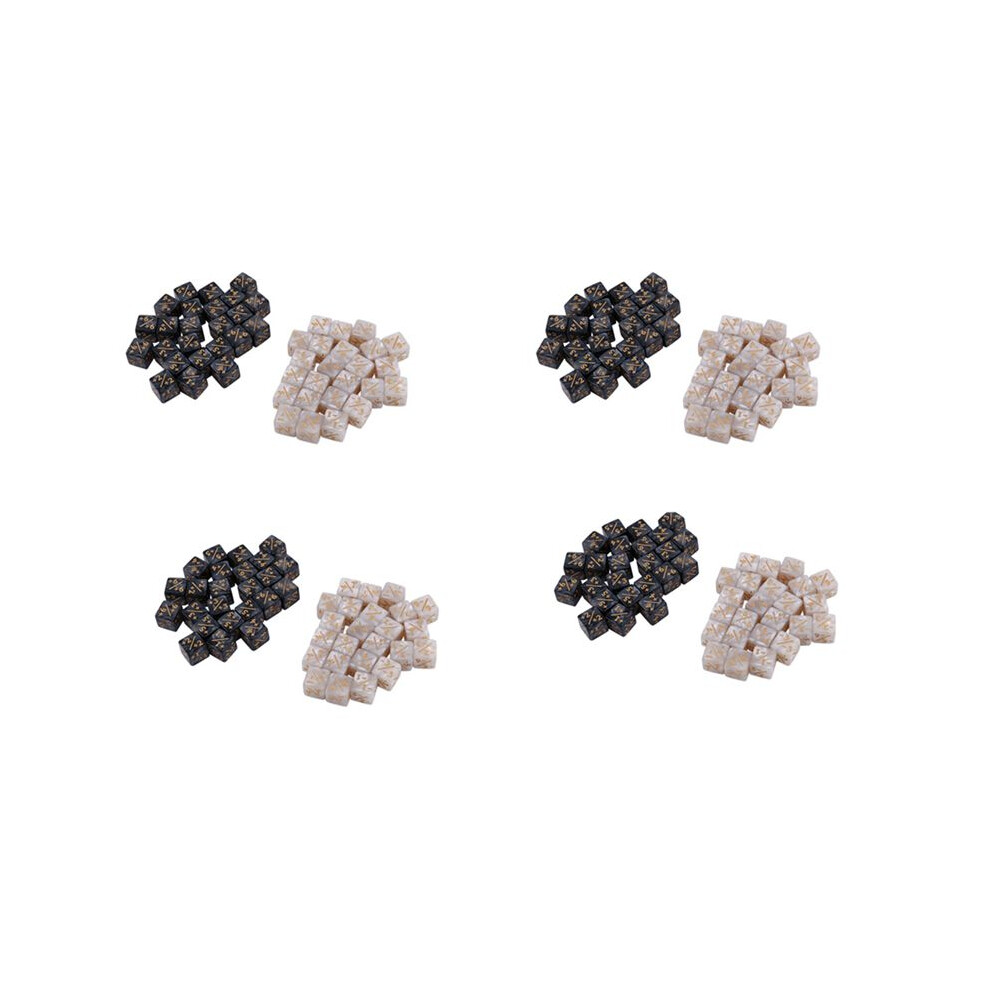 192 Pieces 16Mm Dice Counters Token Dice Loyalty Dice D6 Dice Space For ,Ccg,Card Gamings White/Black 6033721813929
