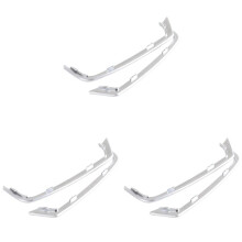 6 Peças Autocolantes de Encaixe para Tweeter de Porta para F10 F11- 5 Series 2011-2013 ABS Cromado Moldura de Alto-Falantes de Porta