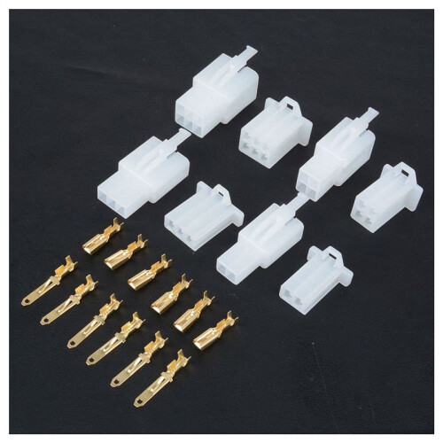 5 Box 2 3 4 6 Pin Plug Connector Flat Plug Motorcycle Scooter Car 2