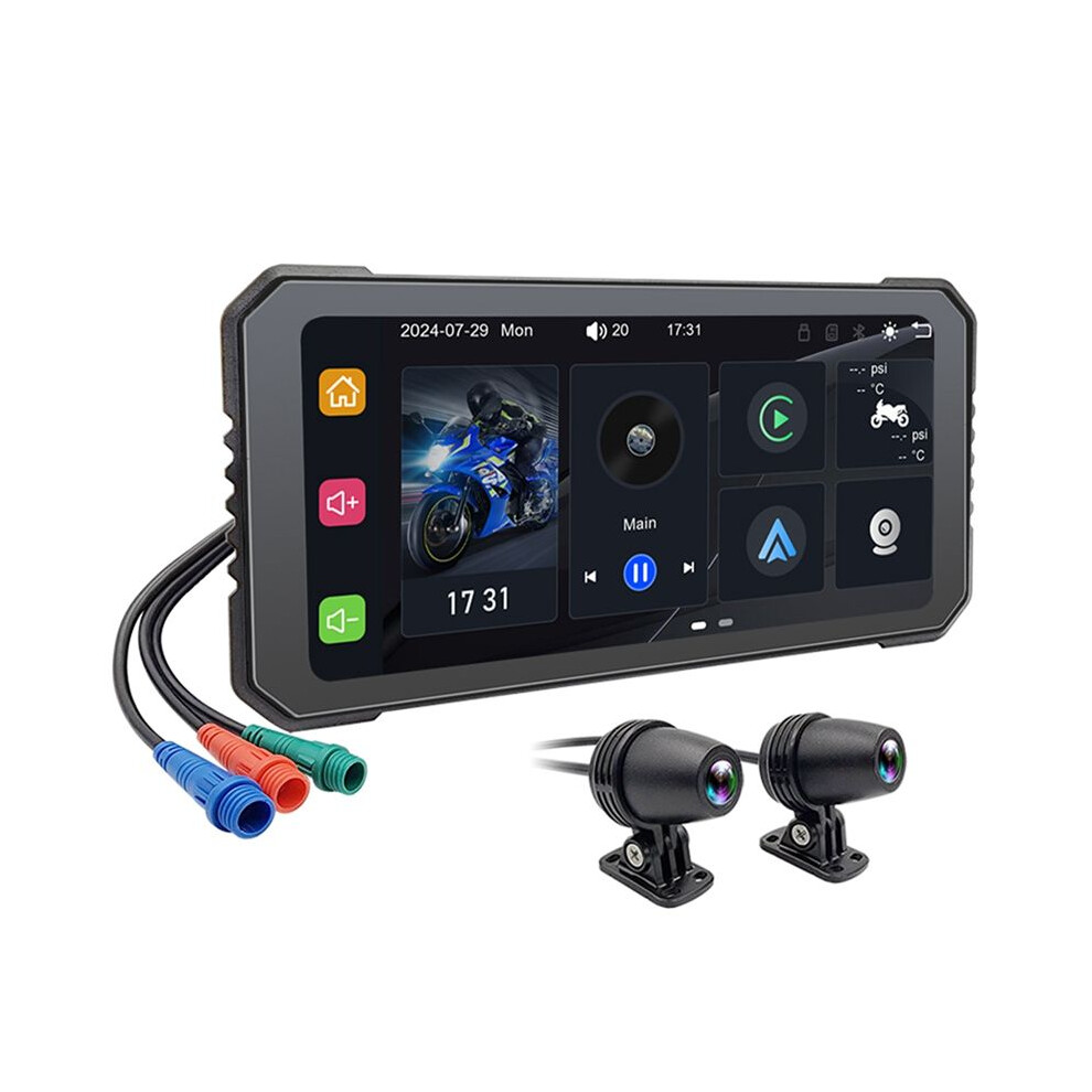 6.25 Inch Motorcycle Dvr Wireless Carplay For Android Auto Gps Navigation Monitor Waterproof Touchscreen 6034180142209