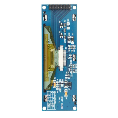 2X OLED Display 3.12Inch 256X64 25664 Dots Graphic LCD Module Display LCM Screen SSD1322 Controller Support SPI (Yellow) 2