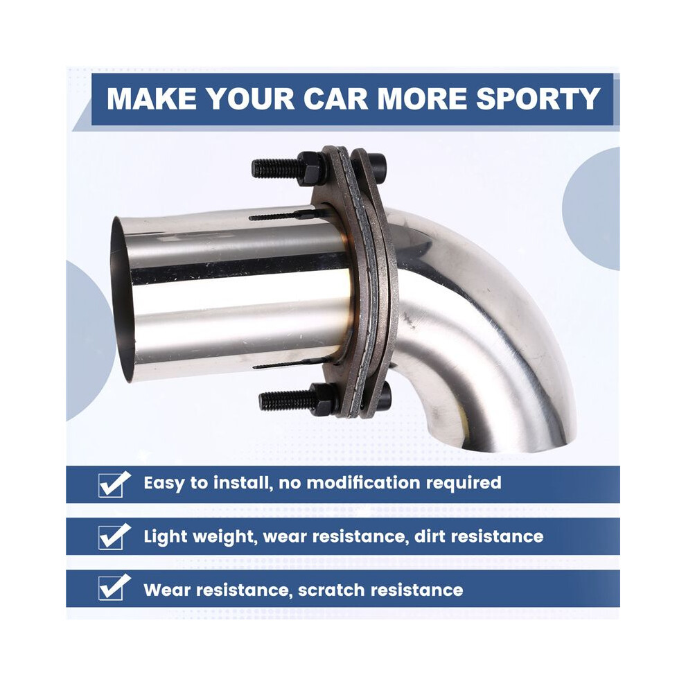 Exhaust Valve Muffler Cutout Kit Electric Exhaust Cutout Pipe Valve Set Wireless Remote Control Valve System 63Mm 6033768669282