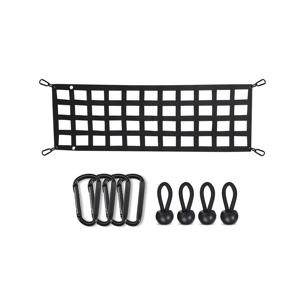 Car Trunk Organizer Net Protection Pickup Truck Bed Cargo Mesh Tailgate Net Cargo Storage Netting Divider Accessories 4713984187211