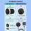 2.1inch CPU/GPU Cooler Round LCD Display, AIO Computer Temp Monitor for Water Cooling Systems, PC Sensor Panel 9