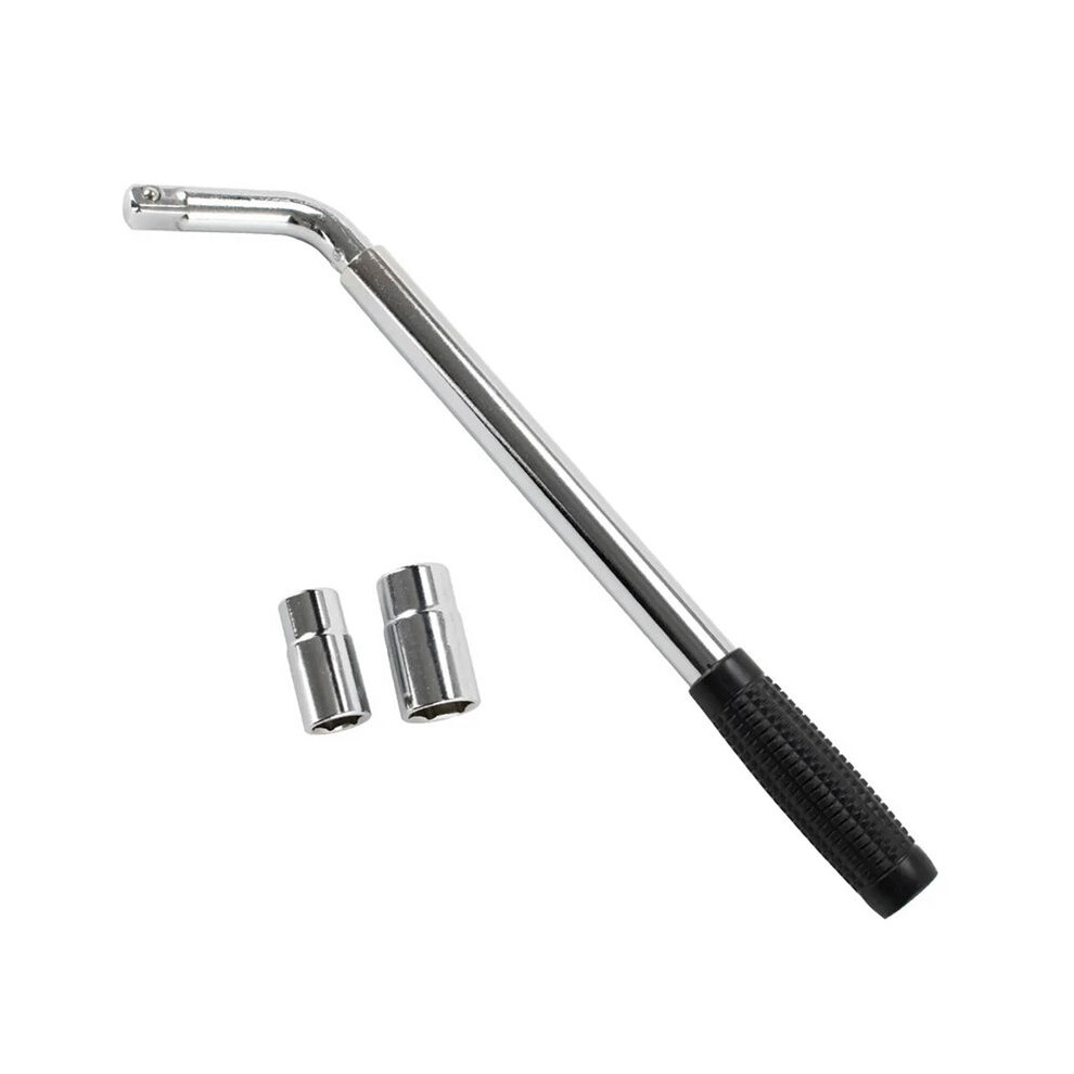 380-500 Mm Extendable Lug Wheel Brace Wrench Telescopic Auto Socket Tyre Nut 17, 19, 21, 23Mm L-Shaped Tire Wrench 4712031541303