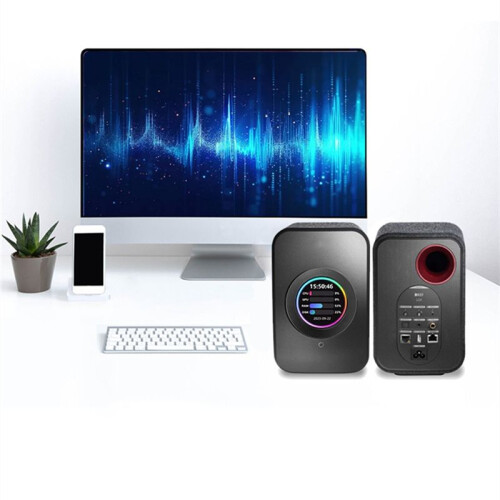 2.1inch CPU/GPU Cooler Round LCD Display, AIO Computer Temp Monitor for Water Cooling Systems, PC Sensor Panel 2