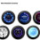 2.1inch CPU/GPU Cooler Round LCD Display, AIO Computer Temp Monitor for Water Cooling Systems, PC Sensor Panel 7