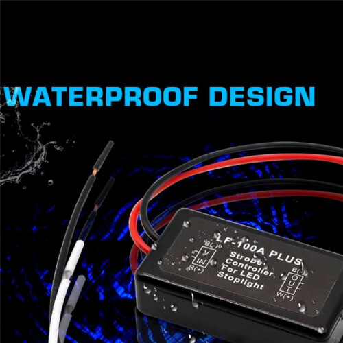 LF-100A Car Flash Light Controller Strobe Controller Flasher Breathing Module for Car LED Brake Stop Light Module 2