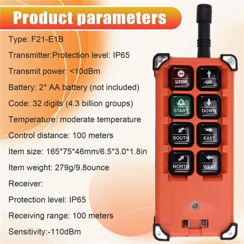 F21-E1B AC 380V Wireless Industrial Remote Control  is Crane Remote Control and Receiver for Crane Control Crane 2