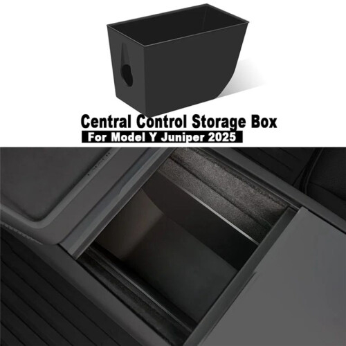 For  Model Y Juniper 2025 Central Control Storage Box Silicone Center Console Armrests Box Lower Storage Bucket 1