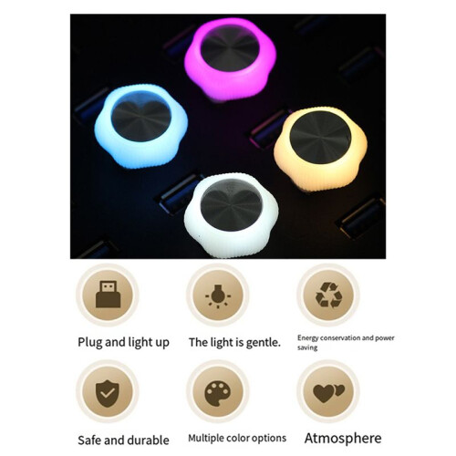 Car USB Ambient Lights LED Decorative Atmosphere Lamp for Auto Interior Environment Light Plug 2