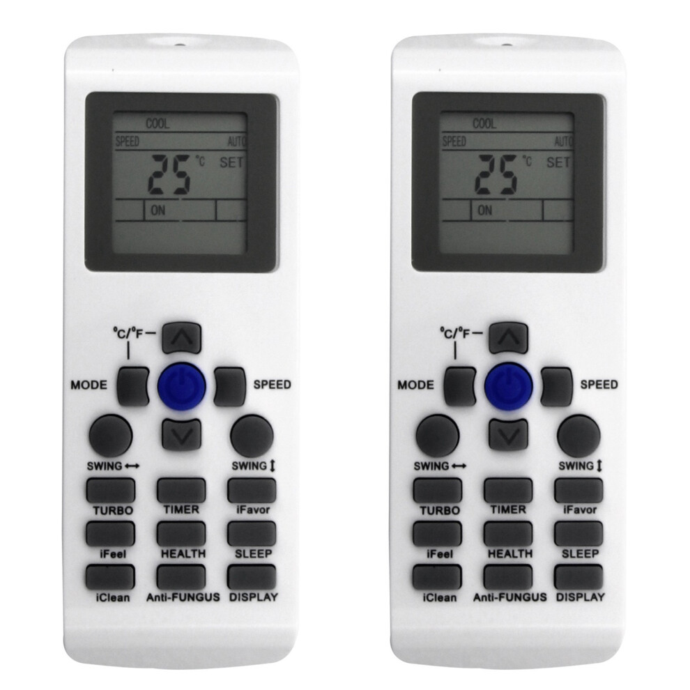 2X Ykr-P/001E Ykr-P/002E Ac Remote Control Replace For Aux Air Conditioner Sub Ykr-P/001E Ykr-P/002E 6031960096585