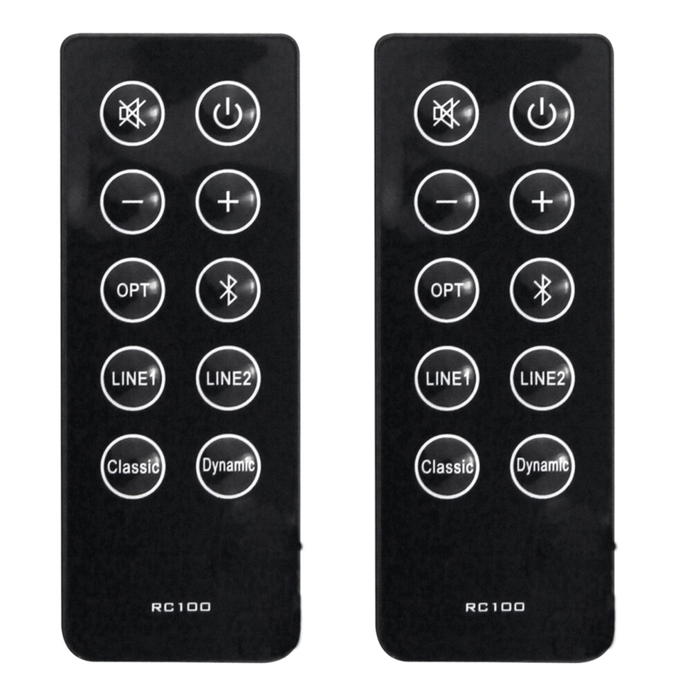2X Replace Rc10d Rc100 Remote Control For R2000db Soundbar Powered Bookshelf Speakers 4711613408300