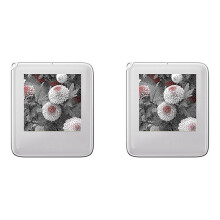 2X Portachiavi con Funzione NFC Schermo A Inchiostro A Tre Colori da 1,54 Pollici Immagine Portachiavi con Trasmissione Wireless