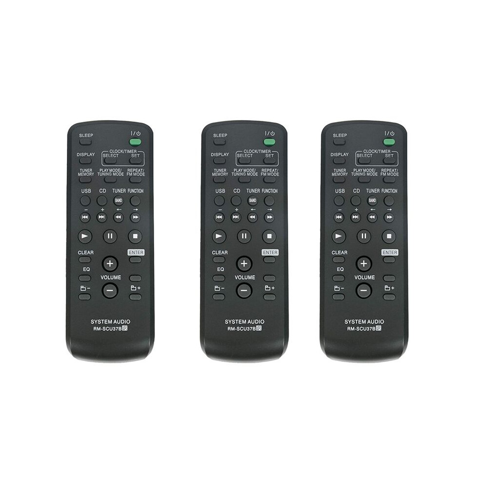 3X Replace Remote Rm-Scu37b For Hi-Fi Component System Lbt-Sh2000 Ss-Sh2000 Cmt-Bx3 Cmt-Bx30r Hcd-Cbx3 6031478667864