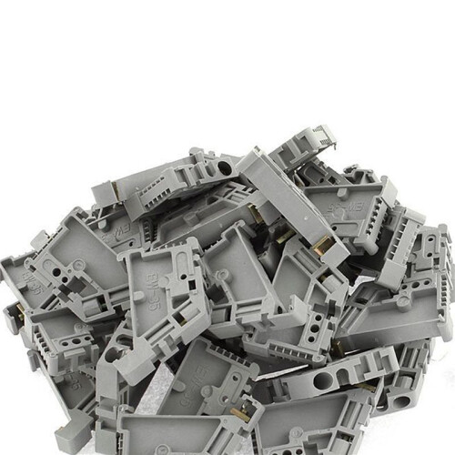 300Pcs 35mm DIN Rail Terminal Block End Stopper Mounting Clips 2