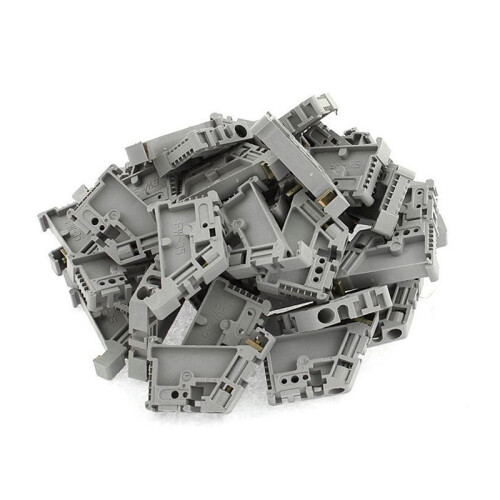 300Pcs 35mm DIN Rail Terminal Block End Stopper Mounting Clips 1