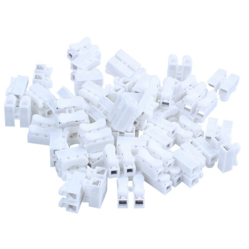 300PCS CH2 Spring Quick Wire Connector Cable Clamp Terminal Block Connector for LED Strip Light 2