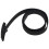 4X Men'S Women'S Silicone Belt Rubber Plastic Buckle Plain Leather Style Adjustable-Black 4
