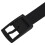 4X Men'S Women'S Silicone Belt Rubber Plastic Buckle Plain Leather Style Adjustable-Black 7
