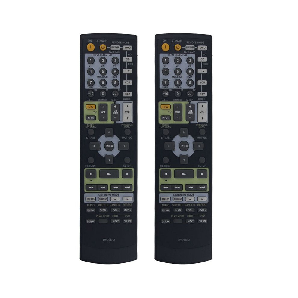 2X Remote Control Replacement Rc-607M For Receiver Tx-Nr708 Tx-Sr503 H A1 6032166727525