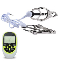Electro Sex Toy with Adjustable Intensity, Breast and Clitoral Stimulator, AAA Battery Powered