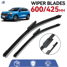 Bilvisker, frontviskerblader, myke gummivindusviskere, automatisk vindrute 24" 17" 600mm 425mm for Haval Jolion 2020 - 2024