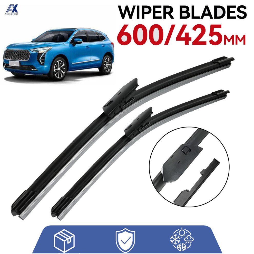 Car Wiper Front Wiper Blades Soft Rubber Windscreen Wipers Auto Windshield 24" 17" 600Mm 425Mm For Haval Jolion 2020 - 2024 6935161459210