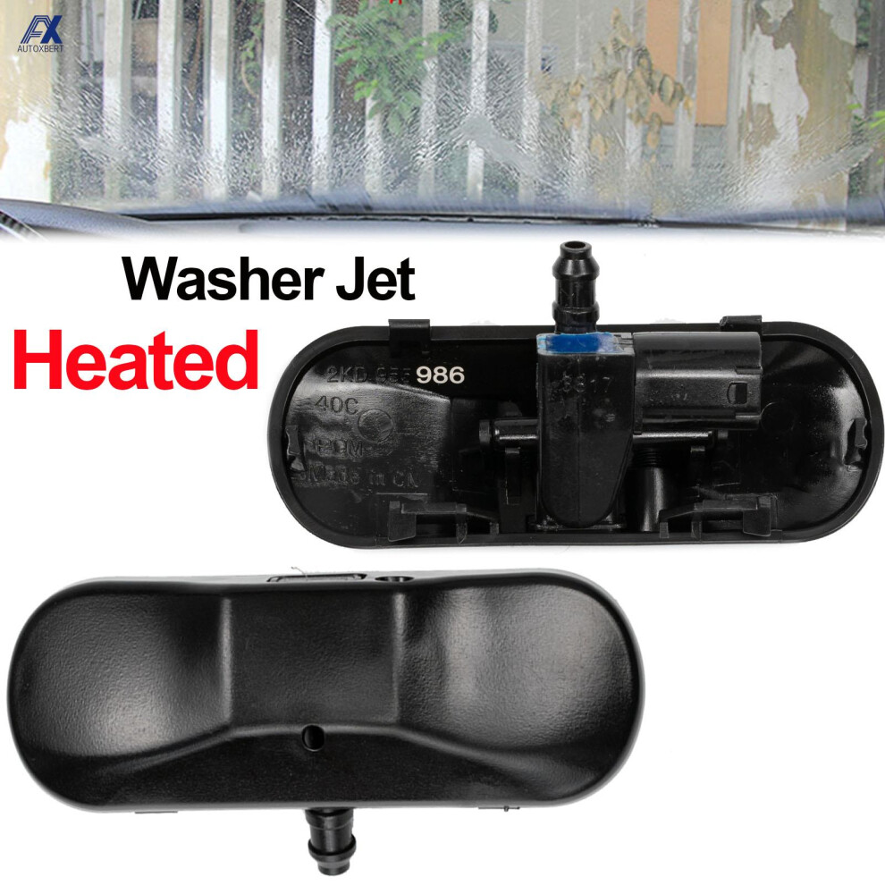 2Pcs Front Windshield Washer Nozzles Jet Heated For Vw Touareg Golf Beetle Mk5 Mk6 Mk7 Plus For Skoda Superb Yeti Seat Alhambra 6935161460063