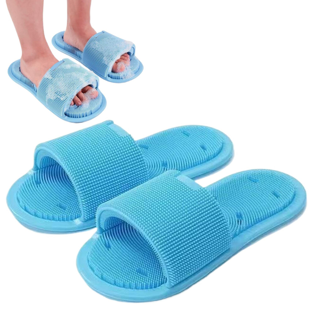 Foot Scrubber for Shower 2PCS Soft Silicone with NonSlip Suction Cups for Gentle Dead Skin Removal