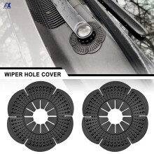 2PCS Autowischerarm Schutzabdeckungen mit unteren Löchern Windschutzscheibenwischer Silikongummi für SUV Truck Wohnmobilwischer Staubdeckel