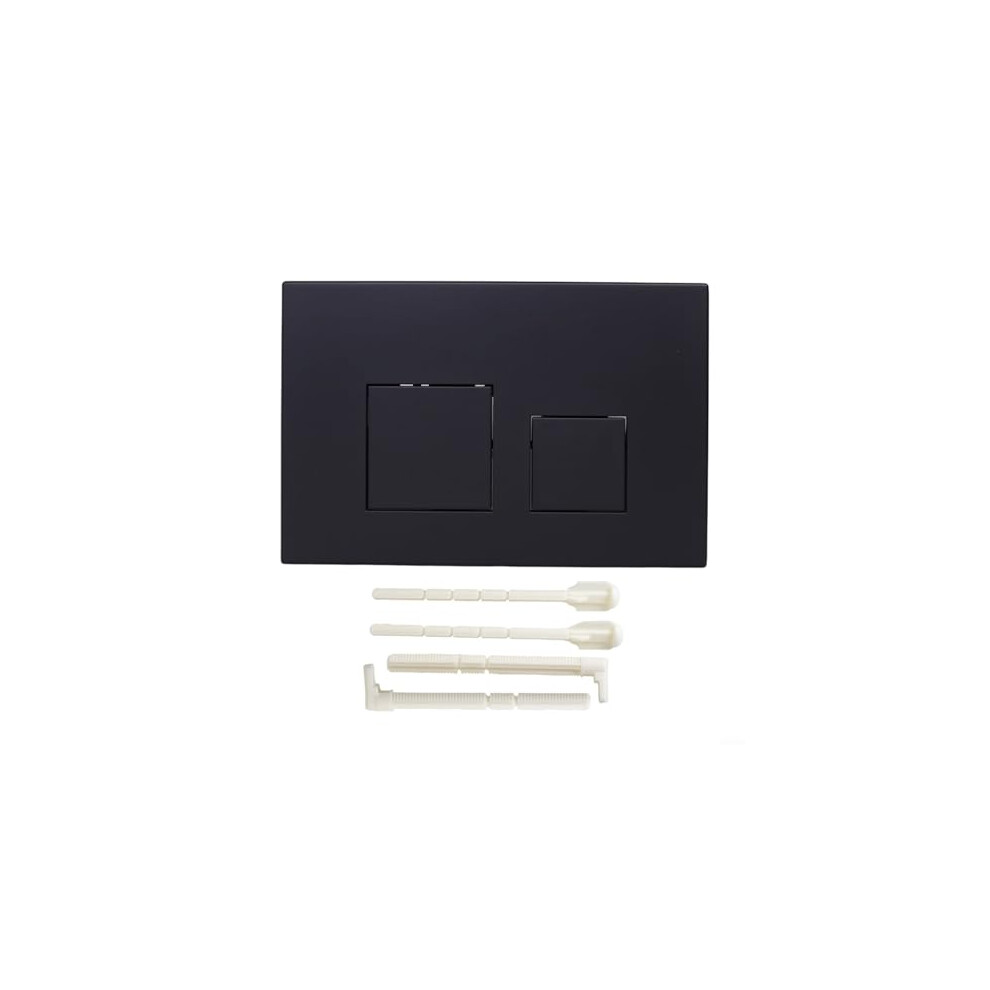 Toilet Actuator Plate Dual Push Button Flush, Wall Hung Toilet Dual Flush Mechanism, Black Dual Flush Plate For Bathroom Use 9189345249303
