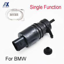 Frontrute vindusviskerpumpemotor med gummi for BMW X3 E83 F25 X5 E53 ENKELT UTLØPSVANN