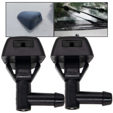 2Pcs Vindusvisker, jetspylerdyse, vindusviskerdeler, deler Bilvifteformet vannspray for Volvo S60 V70 XC70