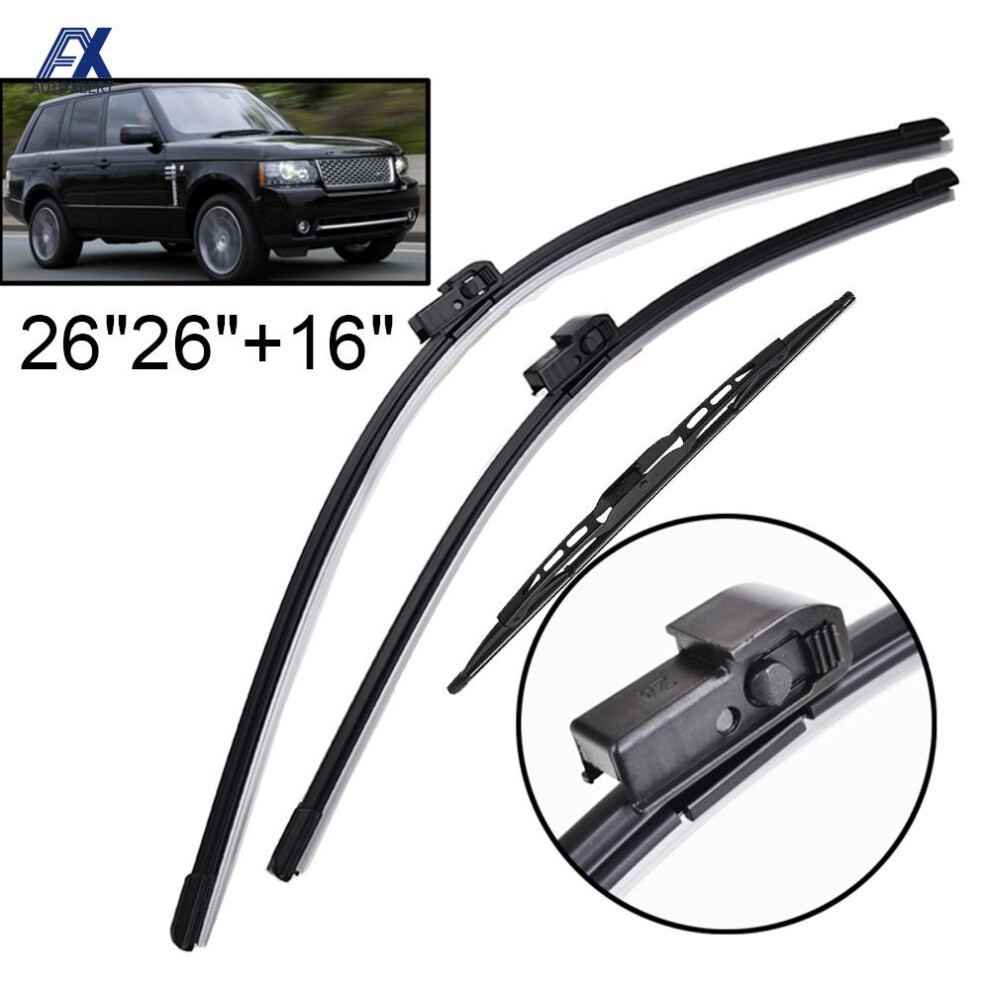 3Pcs/Set Front & Rear Window Wiper Blades Windshield Windscreen Wiper For Land Rover Range Rover L322 Vogue Hse 2002 - 2012 6935161454635