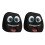 2 Pack Funny Car Accessories Elastic Headrest-Smiling face 1