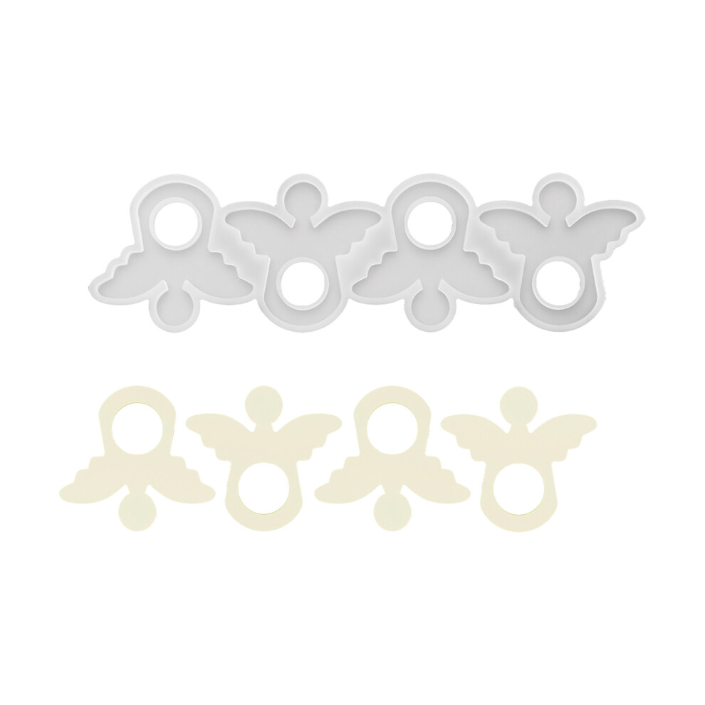 Flexible Silicone Art Mould Intricate Wing Figure Designs for