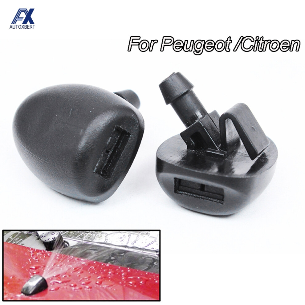 2Pcs/Set Front Windshield Wiper Water Washer Jet Nozzle For Peugeot 407 206 206 Nozzles Kit For Citroen C2 C5 Mk1 6935161449747
