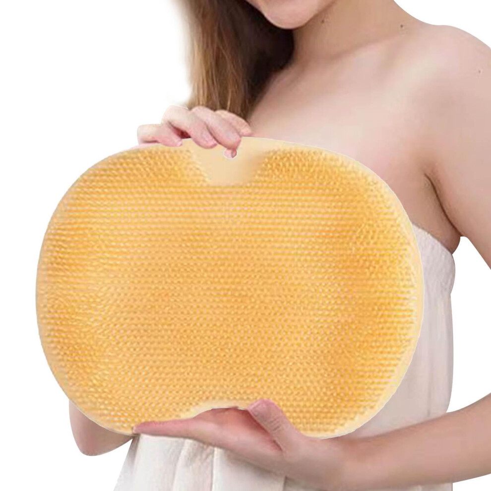 10 Pcs Silicone Foot Scrubber with NonSlip Suction Cups, Shower Foot Massager for Dead Skin Removal, Orange