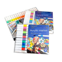 (Blauer Fall [80 Farben] Acryl-Markierung stift) Laminierter und lösch barer Marker-Stift sein