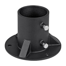 Fence Post Flange 52mm Heavy Duty Metal Post Base for Concrete with Adjustable Side Screws