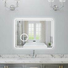 1000x600mm 3 Color Bluetooth LED Bathroom Mirror