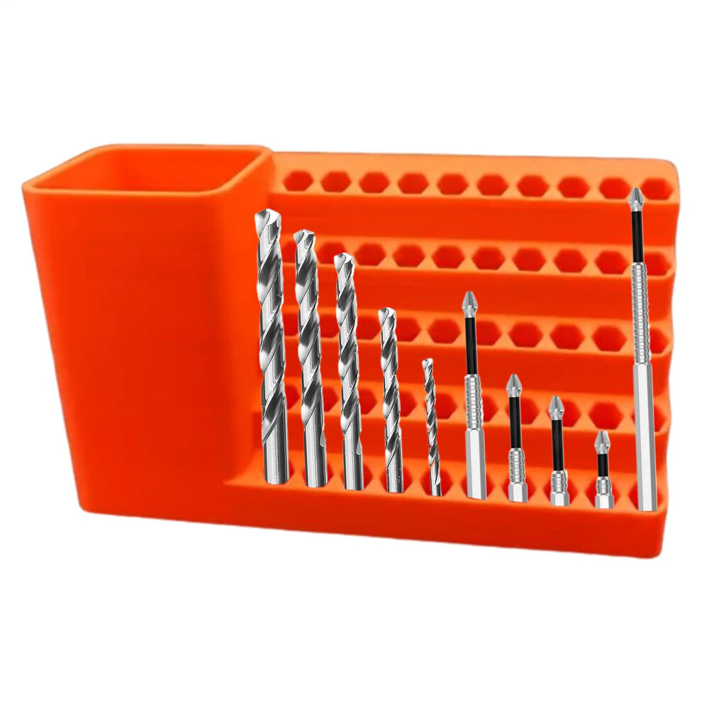 Drill Bit Storage Holder Multihole Pegboard Hex Bit Organizer For Pegboard Tool Attachment Rack For Garageshed Basement 9426802478747