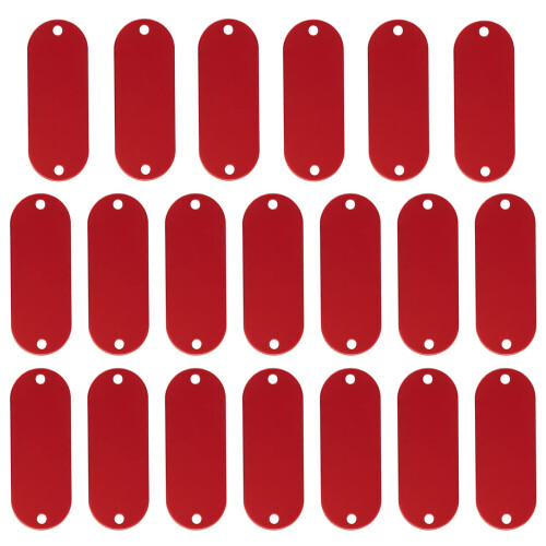 Billet vierge de gravure en acier inoxydable, estampage-Rouge