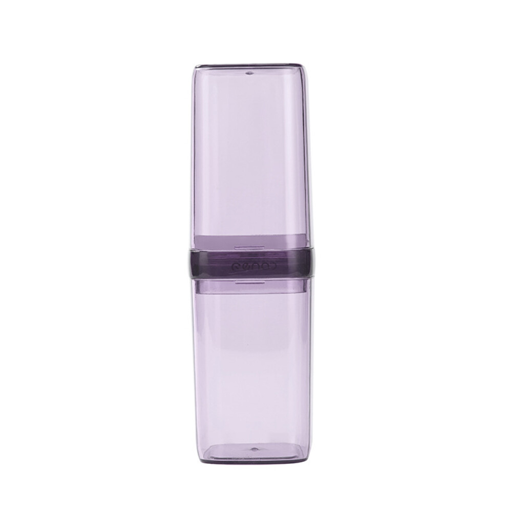 Toothbrush Case for Travel, Space Saving Design Food Grade PP Plastic Multipurpose Usage Container, Ideal for Camping Business Trips & Family Bathroom