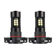 Angel Eyes PS24W 5202 5201 H16 Car Fog Light Error 1200LM White 6000K Yellow 3000K 12V 24V Auto Lamp Bulbs Red